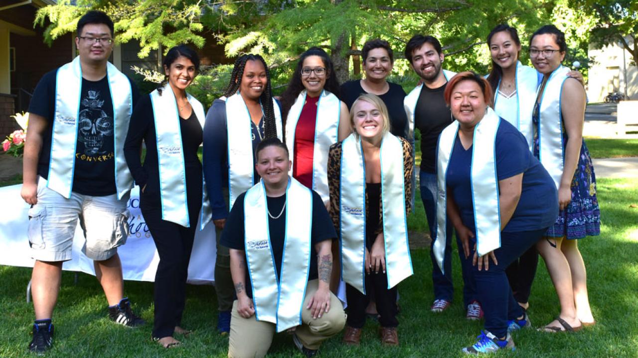 Guardian Scholars Program senior photo, 2017. Guardian Scholars Program, senior group photo