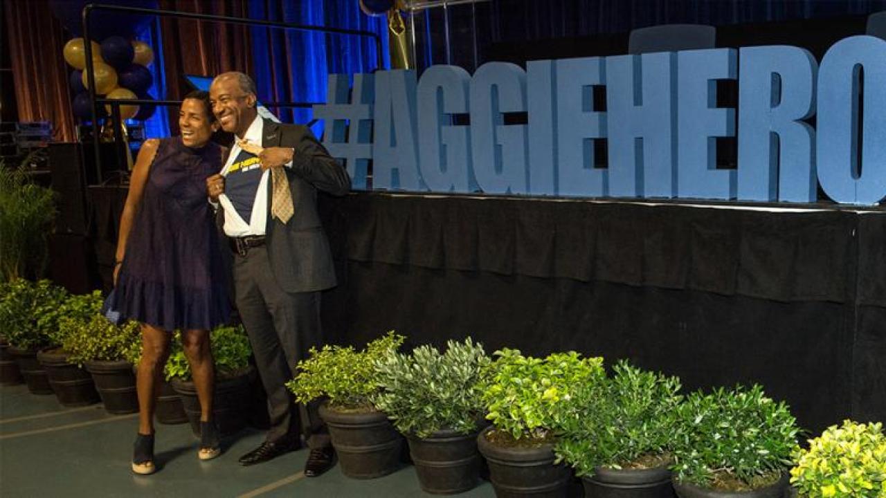 UC Davis Chancellor Gary May and his wife LeShelle May