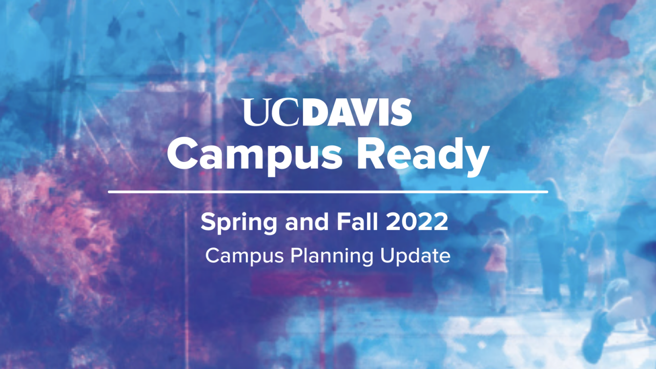 UC Davis Campus Ready Spring and Fall 2022 Campus Planning Update graphic
