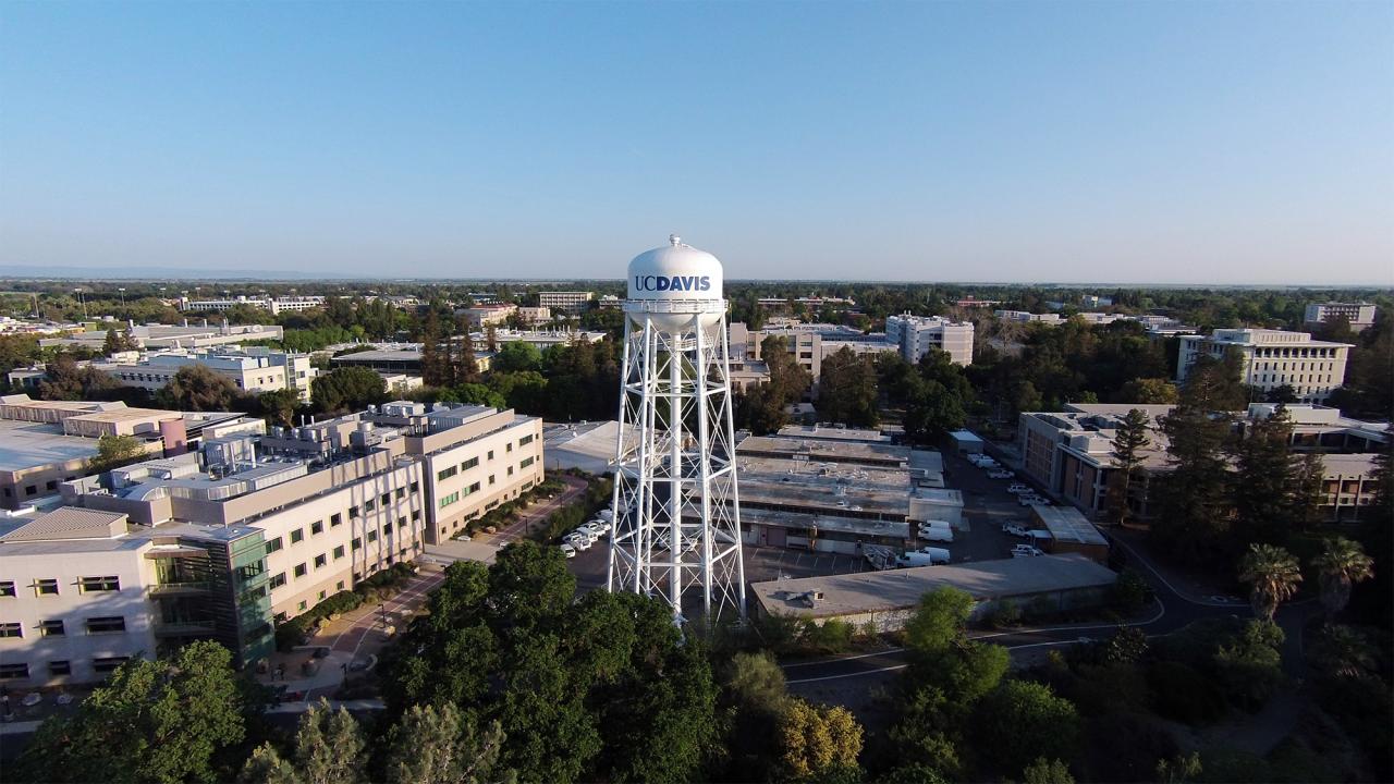 Aerial view of UC Davis campus