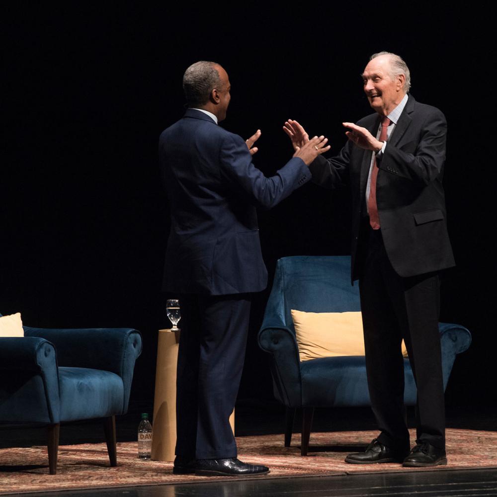 First Chancellor's Colloquium hosted by Gary May featuring Alan Alda's talk “Getting Beyond a Blind Date with Science.” 
