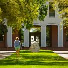 UC Davis Mrak Hall in the spring