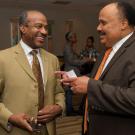 Photo of Chancellor May with Martin Luther King III