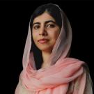Photo of Malala Yousafzai with graphic: Chancellor's Colloquium