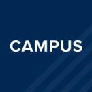 Blue graphic with white "campus" text